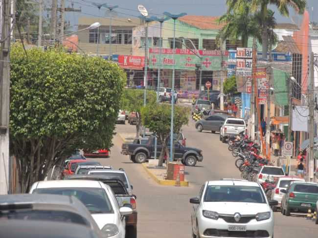 CENTRO DA CIDADE VISTA DA RUA VER. JOS SEVERIANO DA CMARA, POR COSME FERNANDES DE SOUZA - JOO CMARA - RN