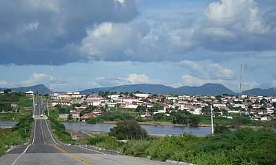 VISTA DA CIDADE E RIO PIRANHA - POR WALTER LEITE - JUCURUTU - RN