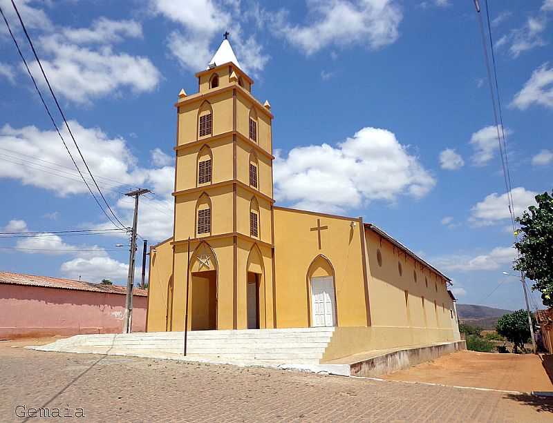 LAJES PINTADAS-RN-IGREJA DE SO FRANCISCO DE ASSIS-FOTO:MAPIO.NET - LAJES PINTADAS - RN