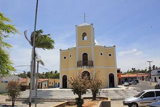 MAXARANGUAPE-RN-PRAA E IGREJA DE N.SRA.DA CONCEIO-FOTO:WILSON ALCARAS - MAXARANGUAPE - RN