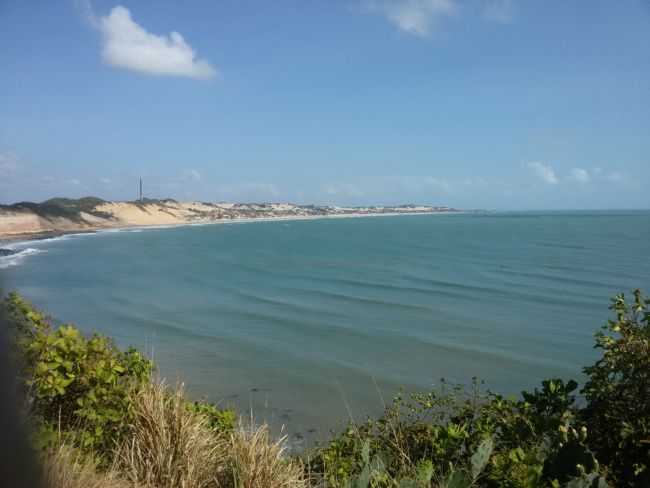 PRAIA DE BZIOS VISTA DO MIRANTE DE TABATINGA, POR CLAUDESOUZA - NSIA FLORESTA - RN