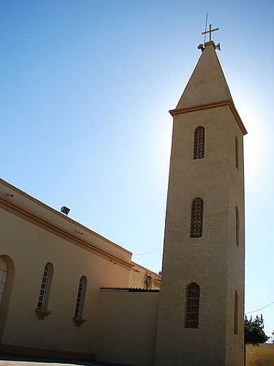 TORRE DA IGREJA-FOTO:KAYOFELIPE  - OLHO-D'GUA DO BORGES - RN