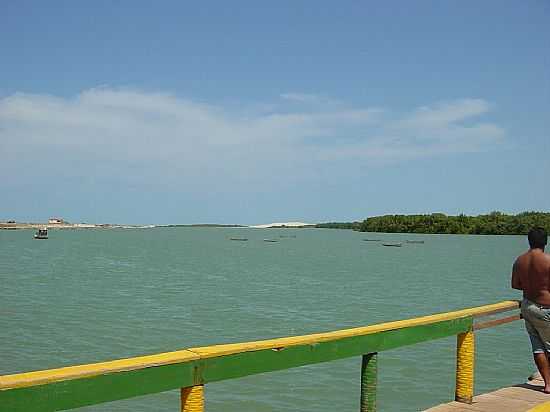PORTO DO MANGUE-RN-MAR CHEIA-FOTO:MARIO CESAR ALMEIDA  - PORTO DO MANGUE - RN