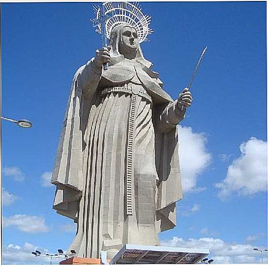 IMAGEM DE SANTA RITA DE CSSIA EM SANTA CRUZ-FOTO:WALTER LEITE - SANTA CRUZ - RN