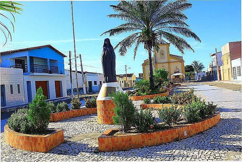 TANGAR-RN-IMAGEM DE SANTA TEREZINHA NA PRAA-FOTO:WILSON ALCARAS - TANGAR - RN