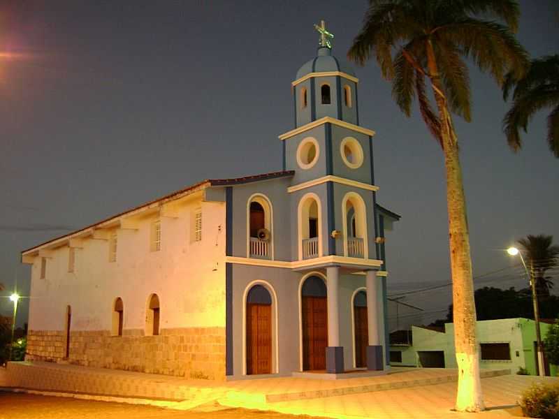 VRZEA-RN-VISTA NOTURNA DA MATRIZ-FOTO:JUNINHO.NATAL.RN - VRZEA - RN