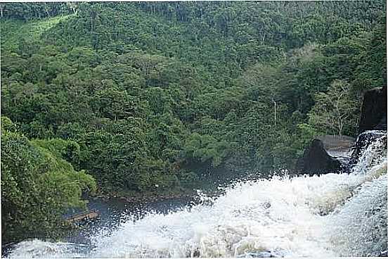 DO ALTO DA CACHOEIRA DE PANCADA GRANDE EM ITUBER-BA-FOTO:BRUNOLHAS - ITUBER - BA