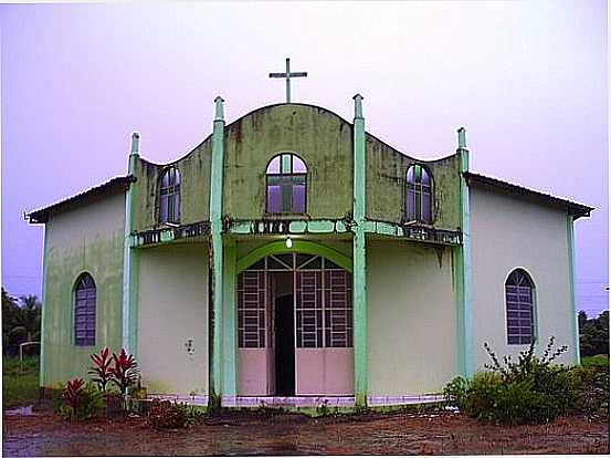 CAROEBE-RR-IGREJA DE SANTO ANTNIO-FOTO:PEREIRAMO.ZIP.NET  - CAROEBE - RR