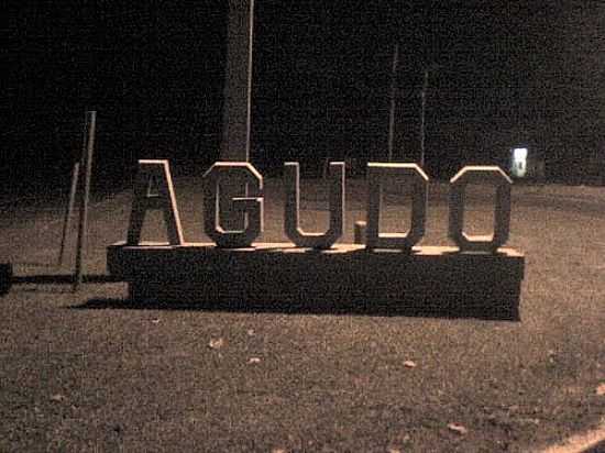 TREVO DE ACESSO DE AGUDO-RS-FOTO:I.BACHMANN - AGUDO - RS