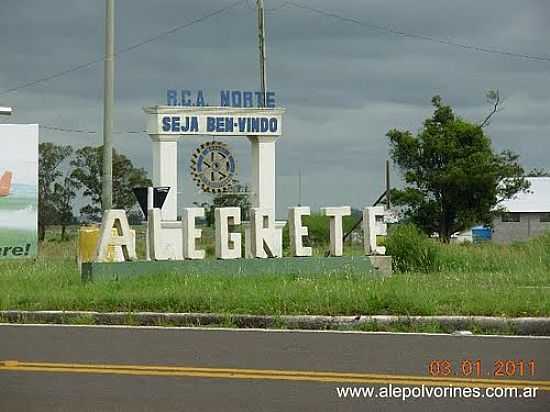 ENTRADA DA CIDADE DE ALEGRETE-FOTO:ALEPOLVORINES - ALEGRETE - RS