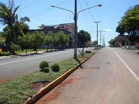 AVENIDA JLIO DE CASTILHOS EM ALTO ALEGRE-FOTO:SDALA. - ALTO ALEGRE - RS