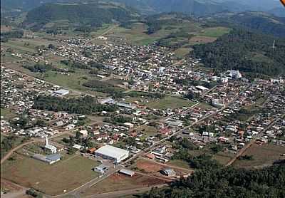 ARROIO DO TIGRE, VISTA DO ALTO, POR GELSON BONES. - ARROIO DO TIGRE - RS