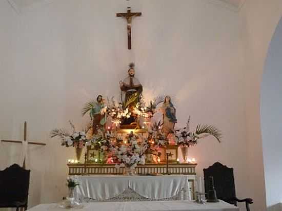 JABA-BA-ALTAR DA IGREJA DE SO ROQUE-FOTO:BOCA QUENTE - JABA - BA