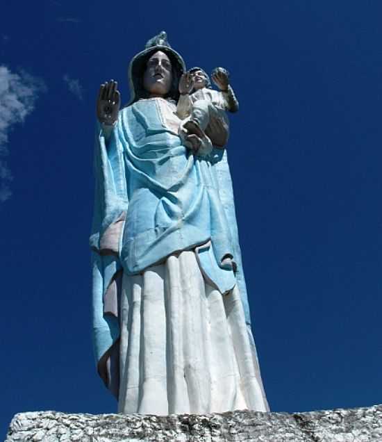 ESTRUTURA COM ESTTUA DE NOSSA SENHORA DOS NAVEGANTES - BARRA DO GUARITA - RS