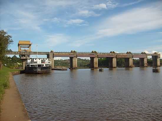 BOM RETIRO DO SUL-RS-BARRAGEM ECLUSA-FOTO:JOSIAS PORCIUNCULA OBES - BOM RETIRO DO SUL - RS