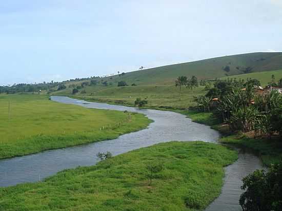 O RIO NA PAISAGEM DE JIQUIRIA-BA-FOTO:MARCELO S F - JIQUIRI - BA