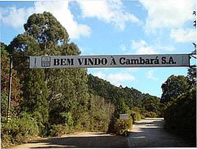 PRTICO DA USINA DE CELULOSE-FOTO:PCRAPAKI-TRAMANDA-R - CAMBAR DO SUL - RS