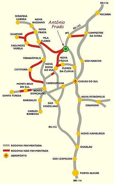 MAPA DE LOCALIZAO - CAMPESTRE DA SERRA - RS