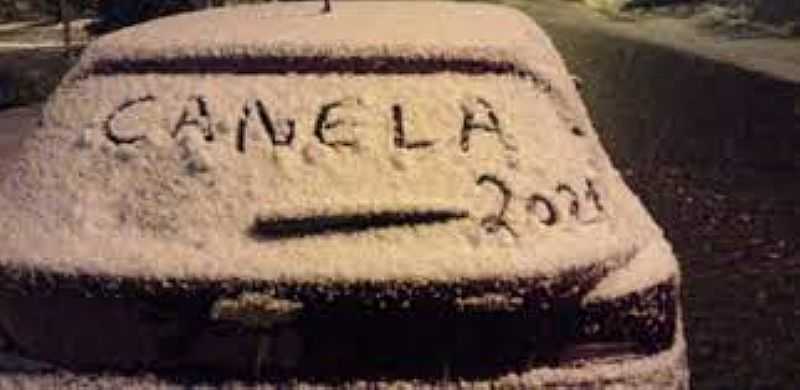 IMAGENS DA CIDADE DE CANELA/RS COM QUEDA DE NEVE-JULHO/2021-FOTO:UOL NOTCIAS - CANELA - RS