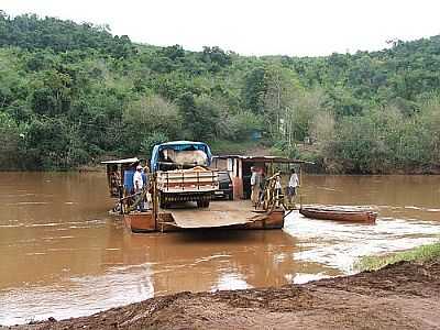 BALSA NO RIO DA VRZEA-FOTO:LUIZ CARLOS SANTOS  - CASTELINHO - RS