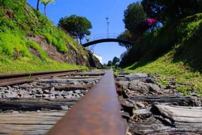 TRILHOS DO TREM EM FORQUETA, CAXIAS DO SUL-RS, , POR ANELISE  KUNRATH - CAXIAS DO SUL - RS