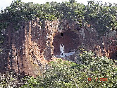 GRUTA DE N S DE LURDES POR ADO L SCHARDO - DOM PEDRO DE ALCNTARA - RS