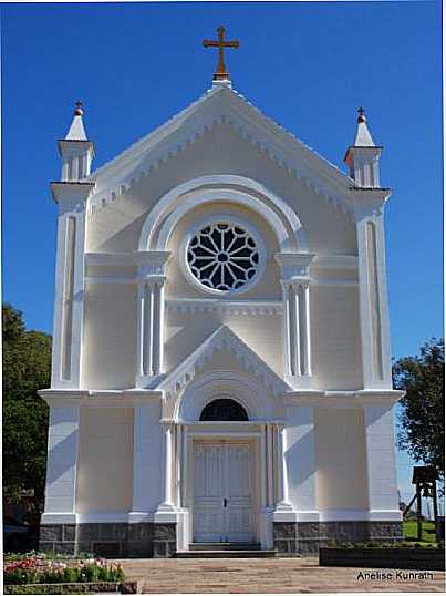 IGREJA SANTOS ANJOS, VALE TRENTINO, FARROUPILHA-RS, , POR ANELISE  KUNRATH - FARROUPILHA - RS