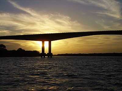 PONTE SOBRE O RIO JACU EM GENERAL CMARA , POR WILSON KLCKNER - GENERAL CMARA - RS