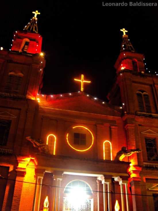 IGREJA N. SRA. DO ROSRIO., POR LEONARDO BALDISSERA - MACHADINHO - RS