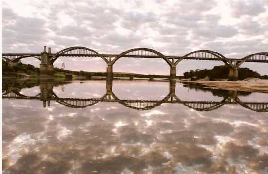 VISTA FLUVIAL DA PONTE GEN. OSRIO, POR CLAUDIO RICARDO FREITAS (KACO) - MANOEL VIANA - RS