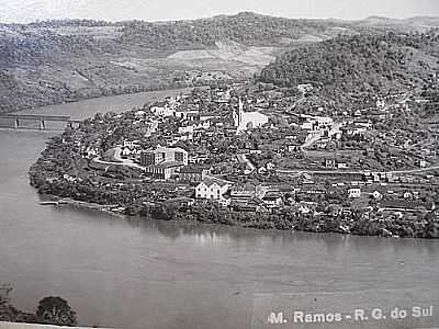 VISTA DA CIDADE-ANTIGA-FOTO:GEOREPORTER  - MARCELINO RAMOS - RS