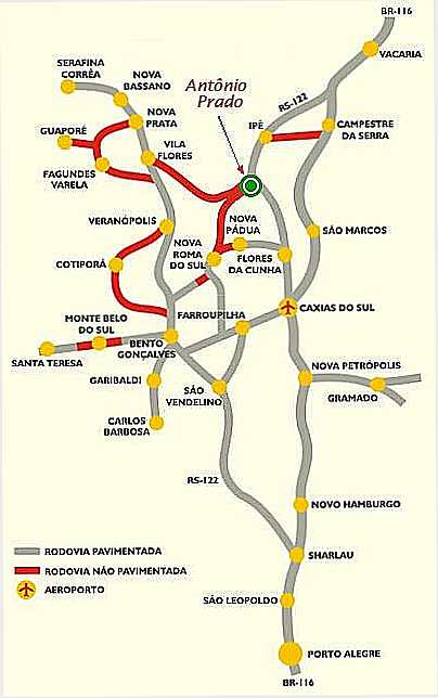 MAPA DE LOCALIZAO - NOVA PDUA - RS