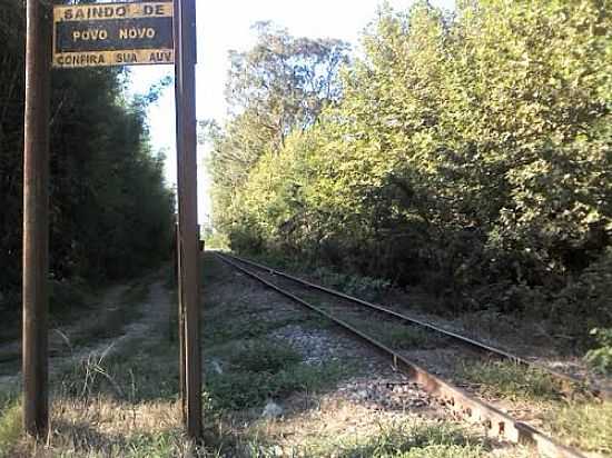 FERROVIA EM POVO NOVO-RS-FOTO:DANIEL DALLA VECCHIA - POVO NOVO - RS