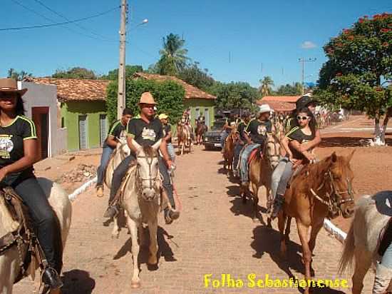 MANDIROBA-BA-PRIMEIRA CAVALGADA DA CIDADE-FOTO:FOLHASEBASTIANENSE. - MANDIROBA - BA