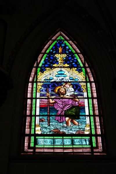 VITRAL-CATEDRAL S.JOO BATISTA-EUGENIOHANSEN - SANTA CRUZ DO SUL - RS