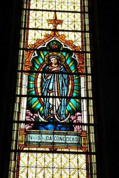 VITRAL-CATEDRAL S.JOO BATISTA-EUGENIOHANSEN - SANTA CRUZ DO SUL - RS
