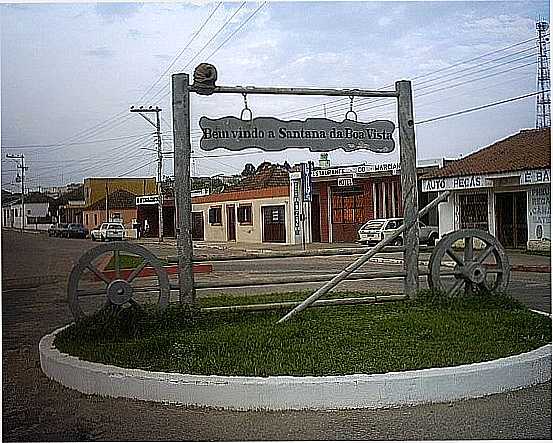 PRTICO DE ENTRADA DE SANTANA DA BOA VISTA-RS-FOTO:UBIRAJARA BUDDIN CRU - SANTANA DA BOA VISTA - RS