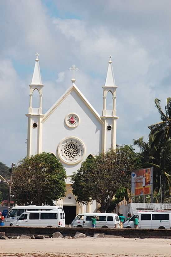 IGREJA DE MAR GRANDE-BA-FOTO:DRAKEN - MAR GRANDE - BA