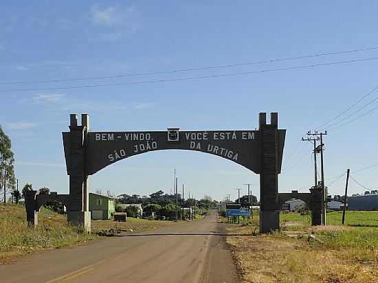 PRTICO DE ENTRADA DE SO JOO DA URTIGA-FOTO:CLAITON GIRELLI  - SO JOO DA URTIGA - RS