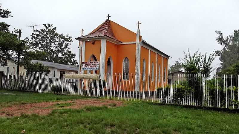 TAPES-RS-IGREJA EVANGLICA DE CONFISSO LUTERANA NA COMUNIDADE SO MATEUS-FOTO:UBIRAJARA BUDDIN CRUZ - TAPES - RS