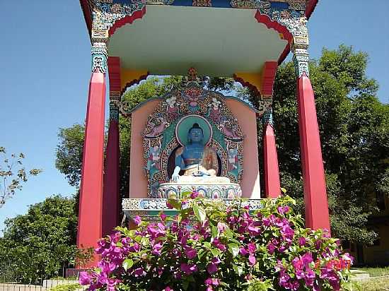 TRS COROAS-RS-BUDDHA AKSHOBYA NO TEMPLO BUDISTA-FOTO:ROMO - TRS COROAS - RS