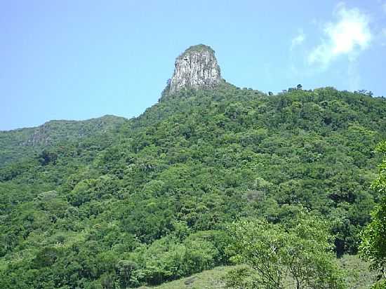 TRS FORQUILHAS-RS-PEDRA DO MORRO JOSAFAT-FOTO:C.A.MLLER - TRS FORQUILHAS - RS