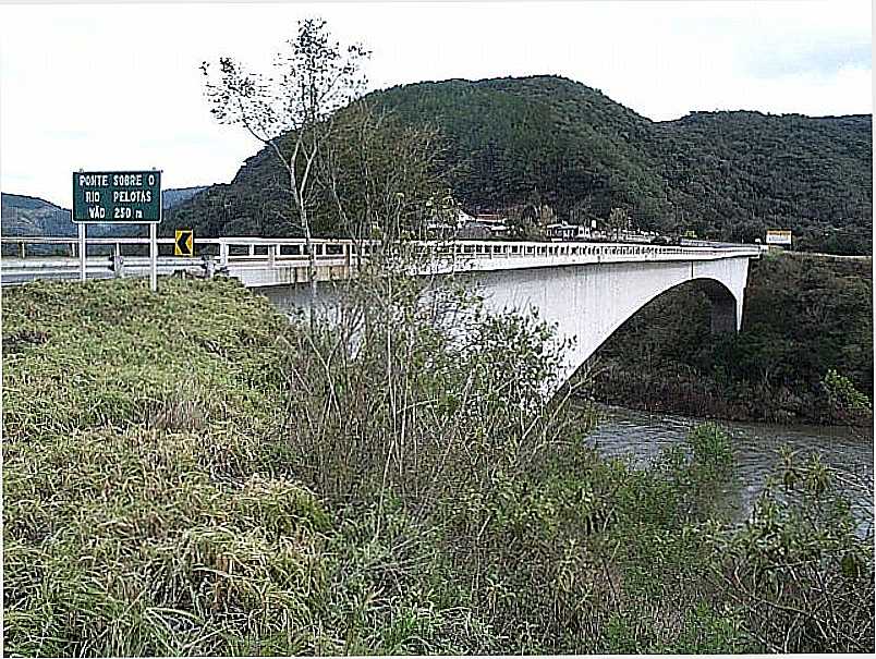 VACARIA-RS-VISTA DA PONTE SOBRE O RIO PELOTAS-FOTO:FOTOSMUNIVACARIA - VACARIA - RS