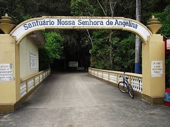 ENTRADA DO SANTURIO DE N.SRA.DE ANGELINA-FOTO:ANGELO CARLOS RONCHI - ANGELINA - SC