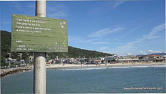 BARRA DA LAGOA-SC-VISTA DA ORLA-FOTO:WWW.MEUSROTEIROSDEVIAGEM.COM - BARRA DA LAGOA - SC