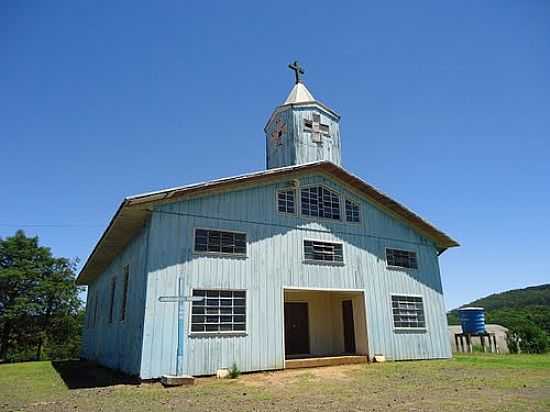 IGREJA DE MADEIRA EM BARRA GRANDE-FOTO:GRIGOLO - BARRA GRANDE - SC