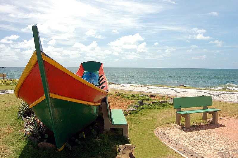 BARRA VELHA-SC-MONUMENTO  PESCA ARTESANAL AORIANA-FOTO:JAKSON SANTOS - BARRA VELHA - SC