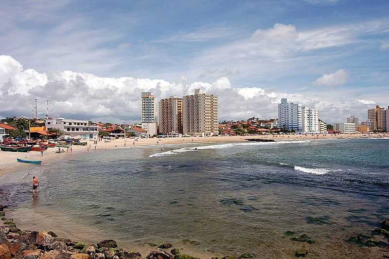 BARRA VELHA-SC-PRAIA DAS CANOAS E A CIDADE-FOTO:JAKSON SANTOS - BARRA VELHA - SC