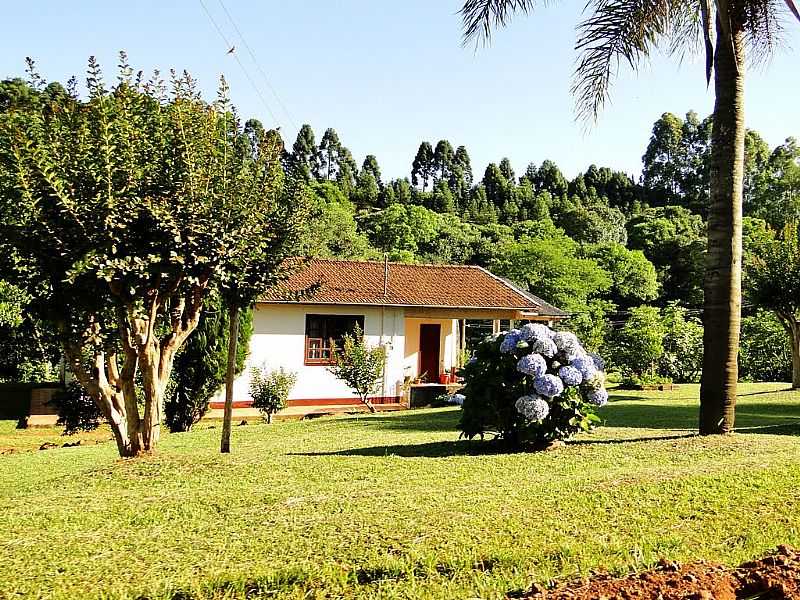 BOM JESUS DO OESTE-SC-CASA EM REA RURAL-FOTO:EVANDRO CUNHA  - BOM JESUS DO OESTE - SC