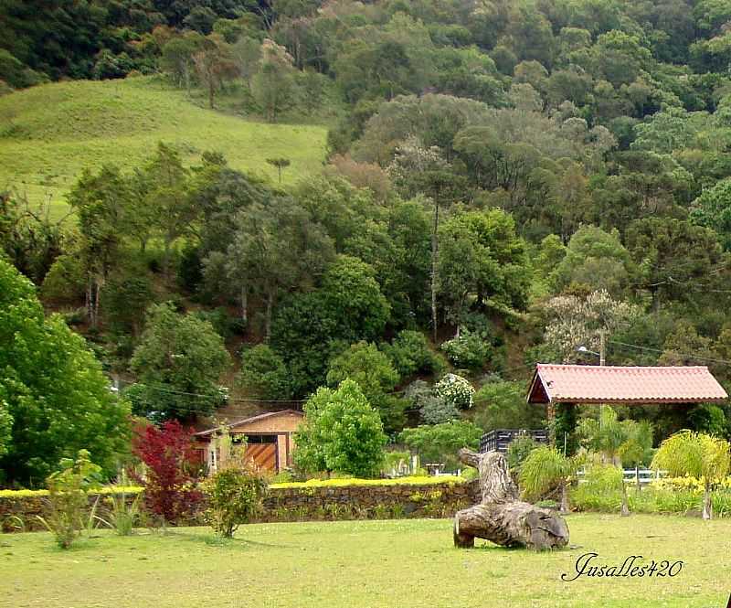 BOM RETIRO-SC-CASAS AO P DO MORRO-FOTO:JUSSARA SALLES - BOM RETIRO - SC